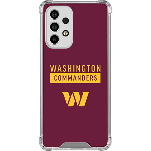 NFL Washington Commanders Galaxy A53 5G Clear Case