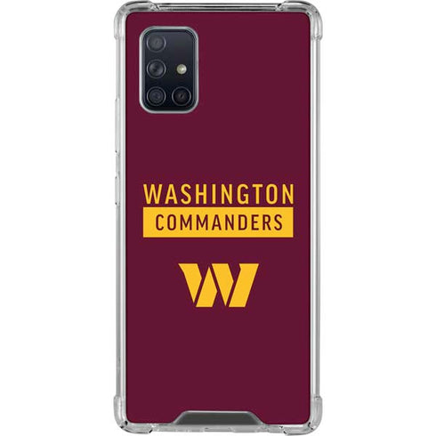 NFL Washington Commanders Galaxy A71 5G Clear Case