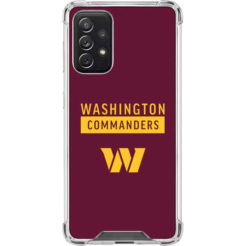 NFL Washington Commanders Galaxy A72 5G Clear Case