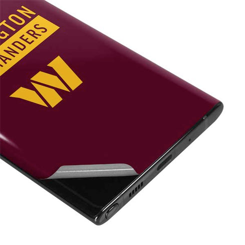 NFL Washington Commanders Galaxy Note 10 Plus Skin