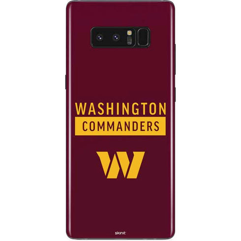 NFL Washington Commanders Galaxy Note 8 Skin