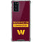 NFL Washington Commanders Galaxy Note20 5G Clear Case