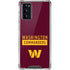 NFL Washington Commanders Galaxy Note20 5G Clear Case
