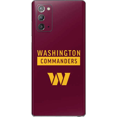 NFL Washington Commanders Galaxy Note20 5G Skin