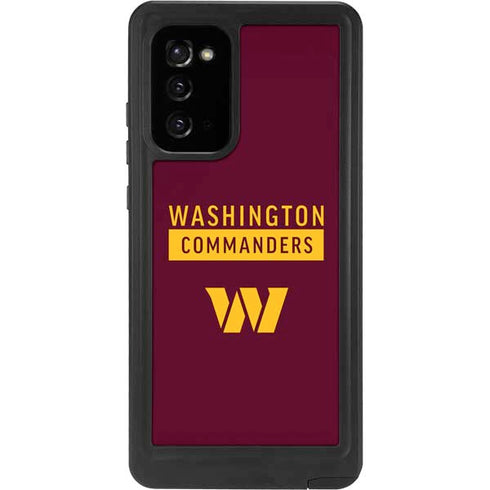 NFL Washington Commanders Galaxy Note20 5G Waterproof Case