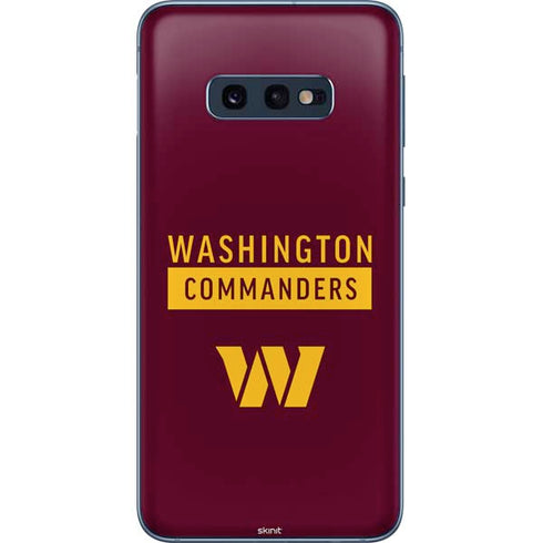 NFL Washington Commanders Galaxy S10e Skin