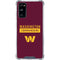 NFL Washington Commanders Galaxy S20 FE Clear Case