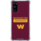 NFL Washington Commanders Galaxy S20 FE Clear Case