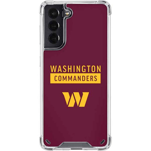 NFL Washington Commanders Galaxy S21 5G Clear Case