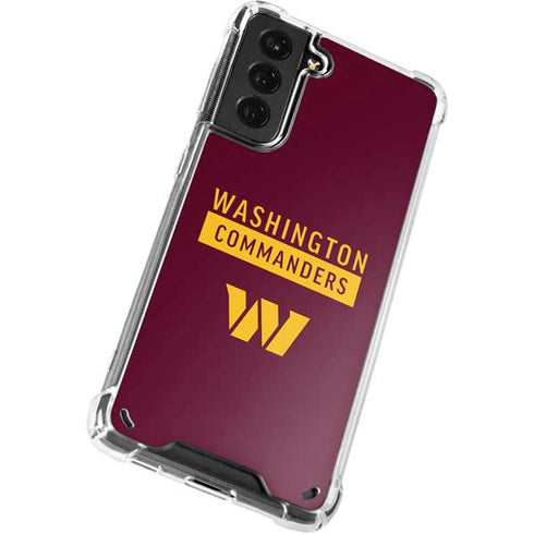 NFL Washington Commanders Galaxy S21 Plus 5G Clear Case