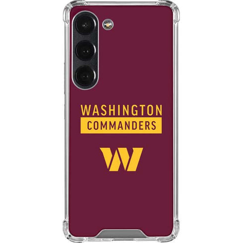 NFL Washington Commanders Galaxy S23 Clear Case