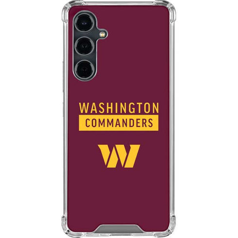 NFL Washington Commanders Galaxy S23 FE Clear Case
