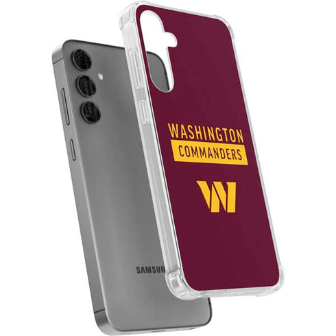NFL Washington Commanders Galaxy S24 Plus Clear Case
