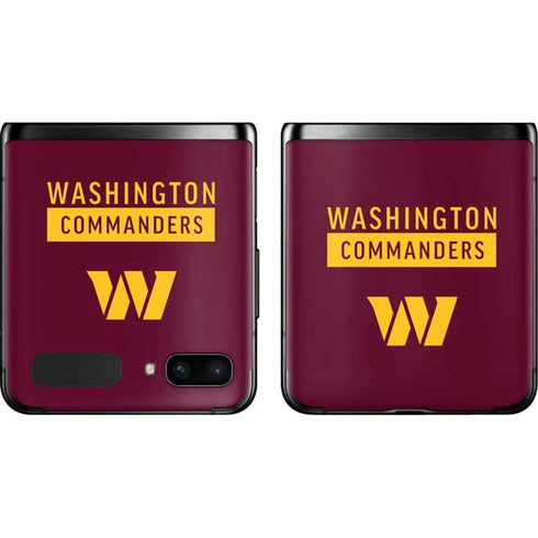 NFL Washington Commanders Galaxy Z Flip Skin