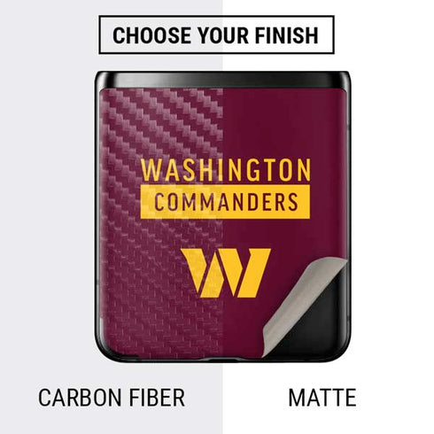 NFL Washington Commanders Galaxy Z Flip Skin