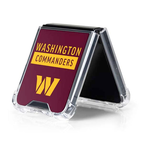 NFL Washington Commanders Galaxy Z Flip5 5G Clear Case