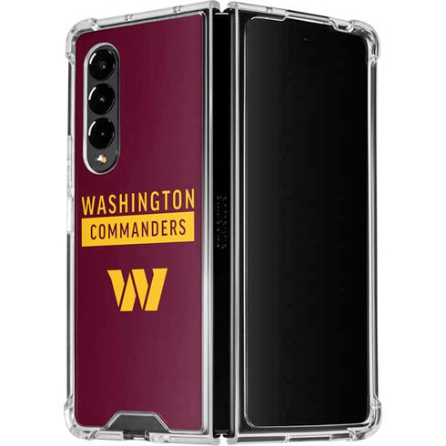 NFL Washington Commanders Galaxy Z Fold4 5G Clear Case