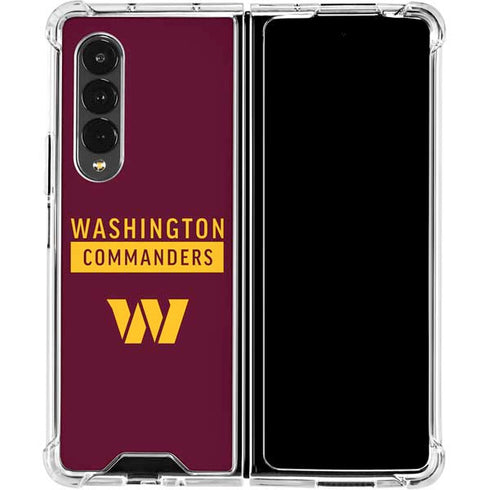 NFL Washington Commanders Galaxy Z Fold4 5G Clear Case
