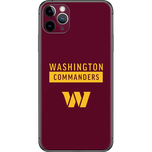 NFL Washington Commanders iPhone 11 Pro Max Skin