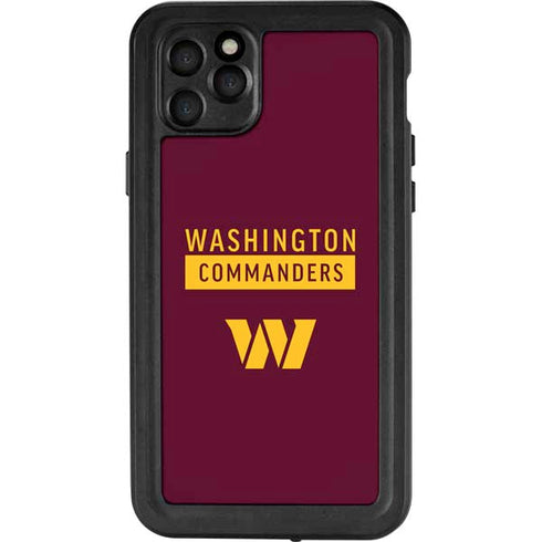 NFL Washington Commanders iPhone 11 Pro Max Waterproof Case