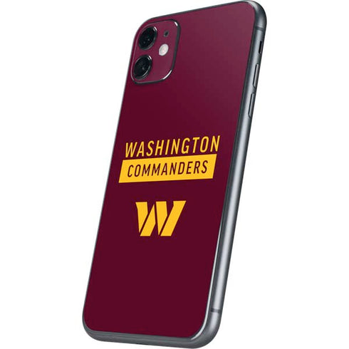 NFL Washington Commanders iPhone 11 Skin