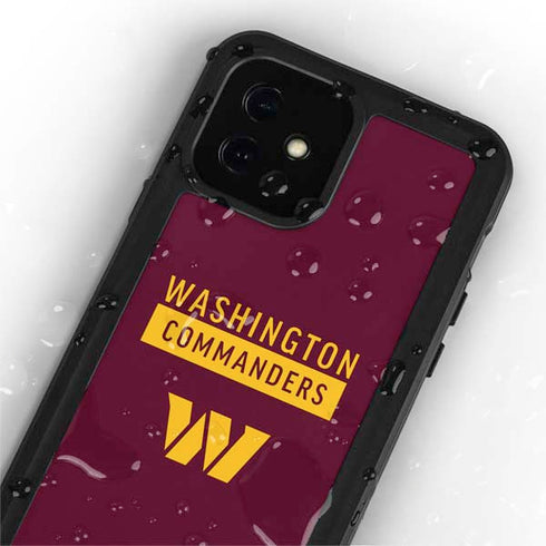 NFL Washington Commanders iPhone 12 Mini Waterproof Case