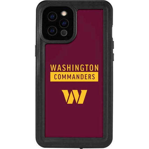NFL Washington Commanders iPhone 12 Pro Max Waterproof Case