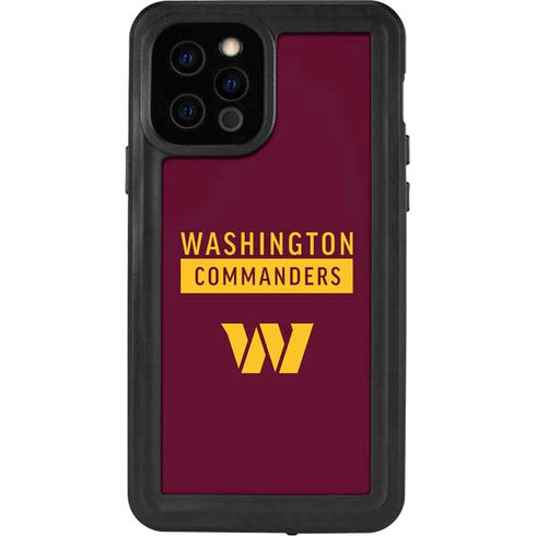 NFL Washington Commanders iPhone 12 Pro Waterproof Case