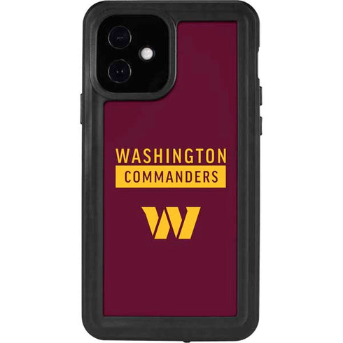 NFL Washington Commanders iPhone 12 Waterproof Case