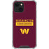 NFL Washington Commanders iPhone 13 Mini Clear Case