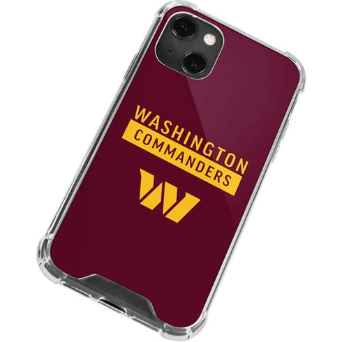 NFL Washington Commanders iPhone 13 Mini Clear Case