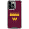 NFL Washington Commanders iPhone 13 Pro Clear Case