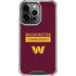 NFL Washington Commanders iPhone 13 Pro Clear Case