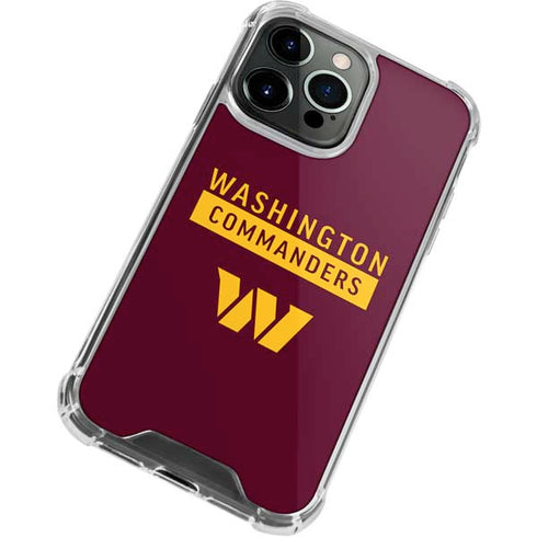 NFL Washington Commanders iPhone 13 Pro Clear Case