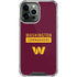NFL Washington Commanders iPhone 13 Pro Max Clear Case