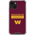 NFL Washington Commanders iPhone 14 Plus Clear Case