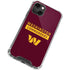 NFL Washington Commanders iPhone 14 Plus Clear Case