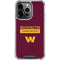 NFL Washington Commanders iPhone 15 Pro Clear Case