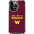 NFL Washington Commanders iPhone 15 Pro Clear Case