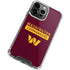 NFL Washington Commanders iPhone 15 Pro Clear Case