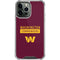 NFL Washington Commanders iPhone 15 Pro Max Clear Case