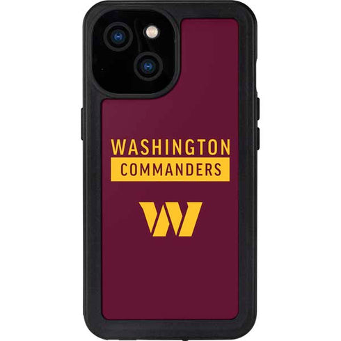 NFL Washington Commanders iPhone 15 Waterproof Case