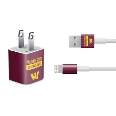NFL Washington Commanders iPhone Charger (5W USB) Skin