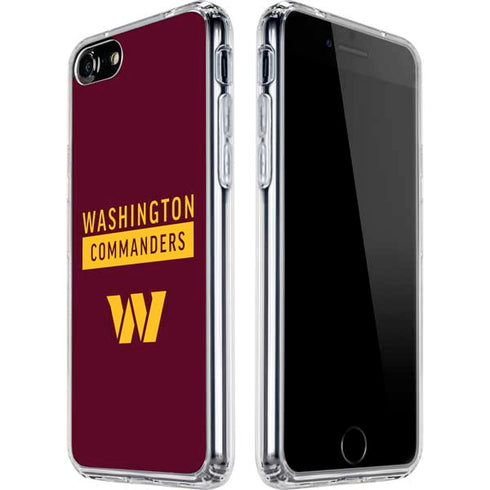 NFL Washington Commanders iPhone SE (2nd & 3rd Gen) Clear Case