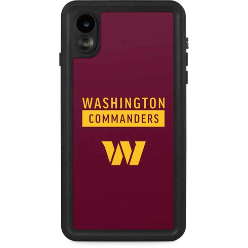 NFL Washington Commanders iPhone XR Waterproof Case