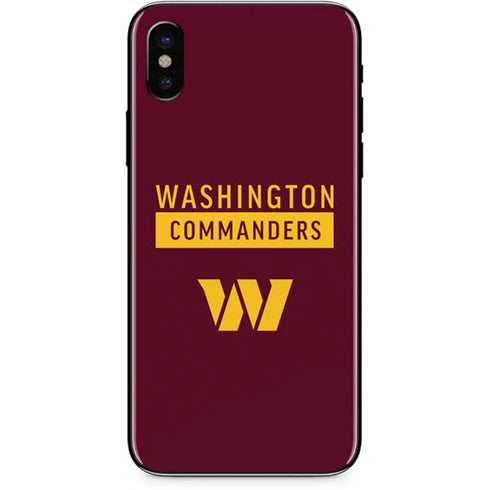 NFL Washington Commanders iPhone XS Skin