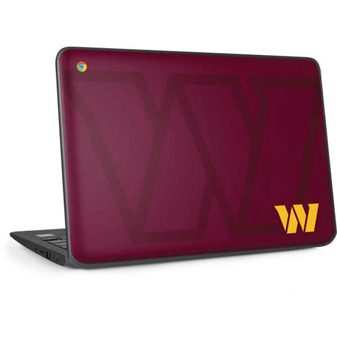 NFL Washington Commanders Large Logo HP Chromebook Skin