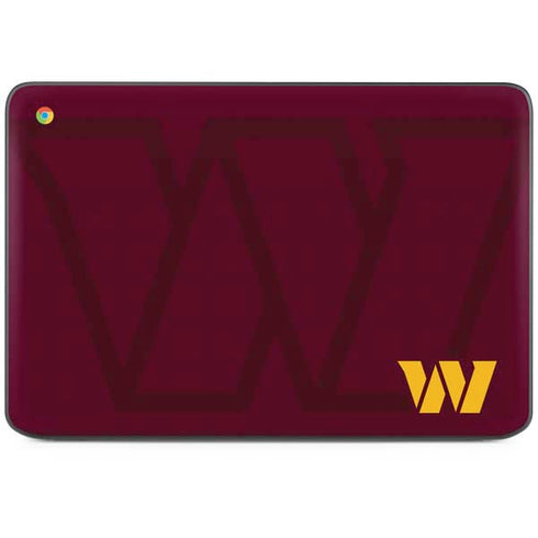 NFL Washington Commanders Large Logo HP Chromebook Skin