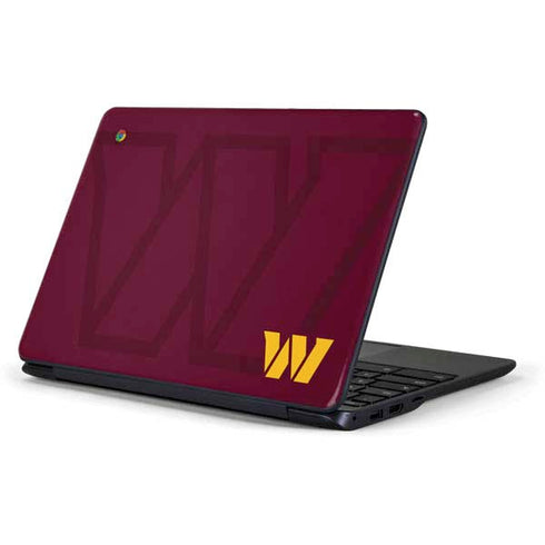 NFL Washington Commanders Large Logo Samsung Chromebook Skin