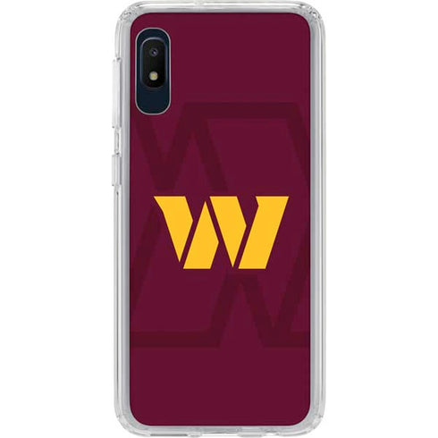 NFL Washington Commanders Large Logo Galaxy A10e Clear Case